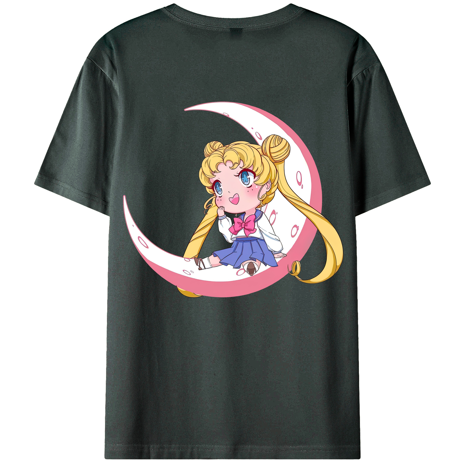 （画像用） 美少女戦士セーラームーン 愛野 美奈子 あいの みなこ Sailor Moon Aino Minako 綿100％ メンズ半袖Tシャツ（バックプリント） 通気性